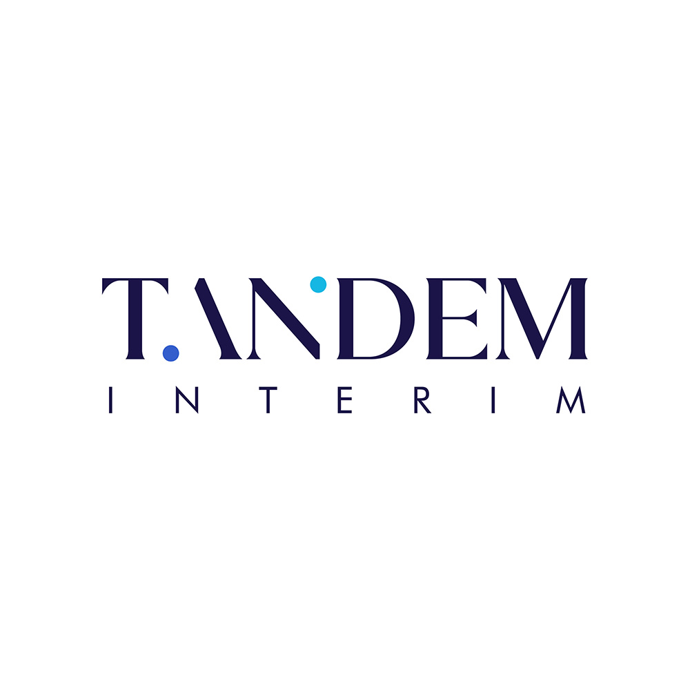 Tandem Interim white logo